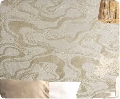 gold beige geometric abstract honpo wallpaper